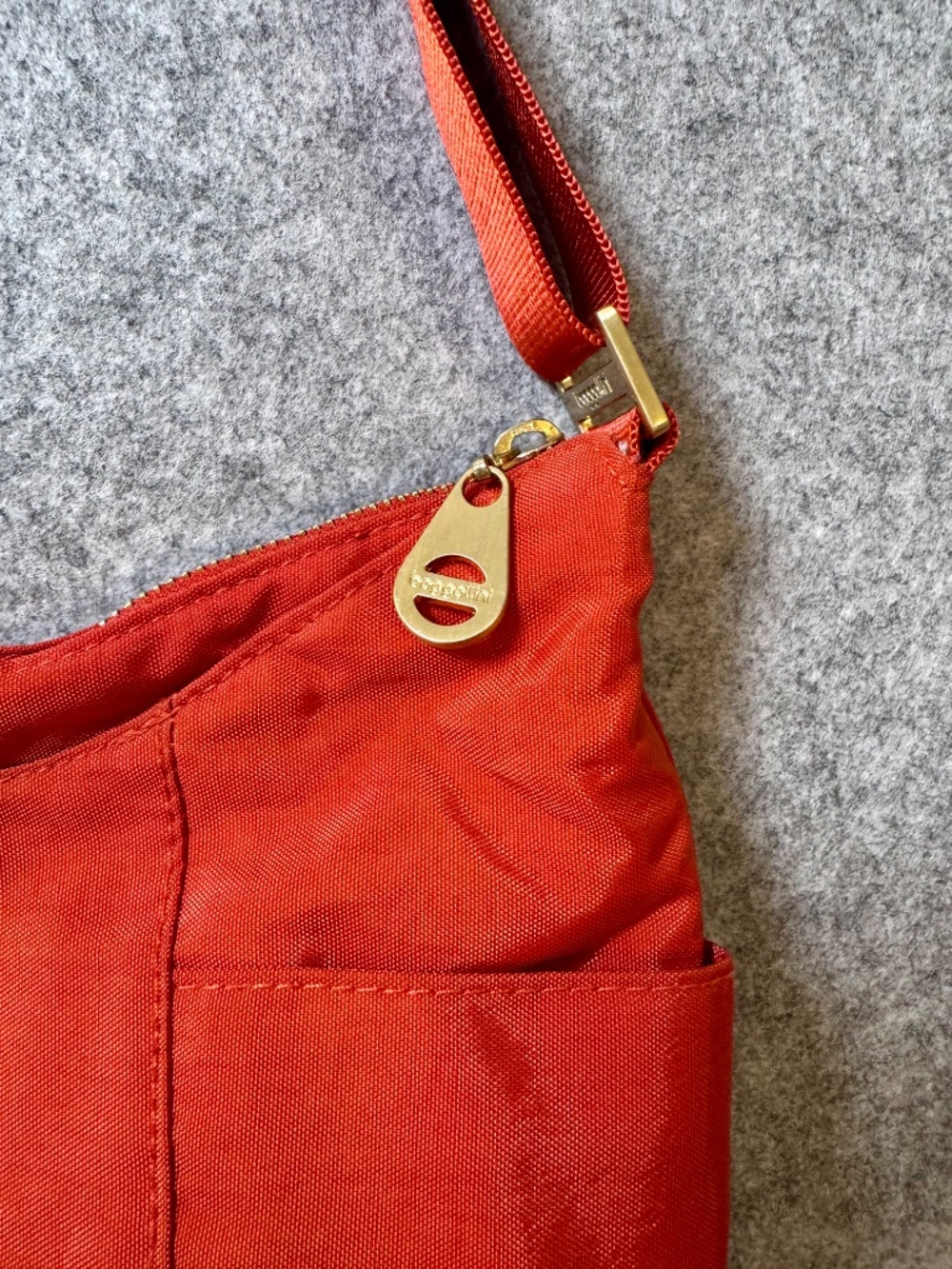 🧡 Baggallini Orange Crossbody Organizer Bag Lightweight Travel Purse - Picture 7 of 14